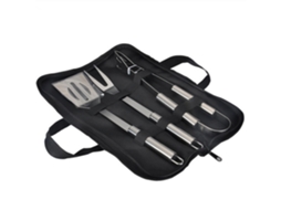 Conjunto de Utensílios para Churrasco MDUG em aço inox