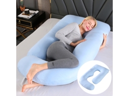 Almofada para Grávidas, Almofada de Amamentação, Alivia as Dores da Gravidez, Item Essencial para Gestantes SPQMENT (65x90x175cm azul)