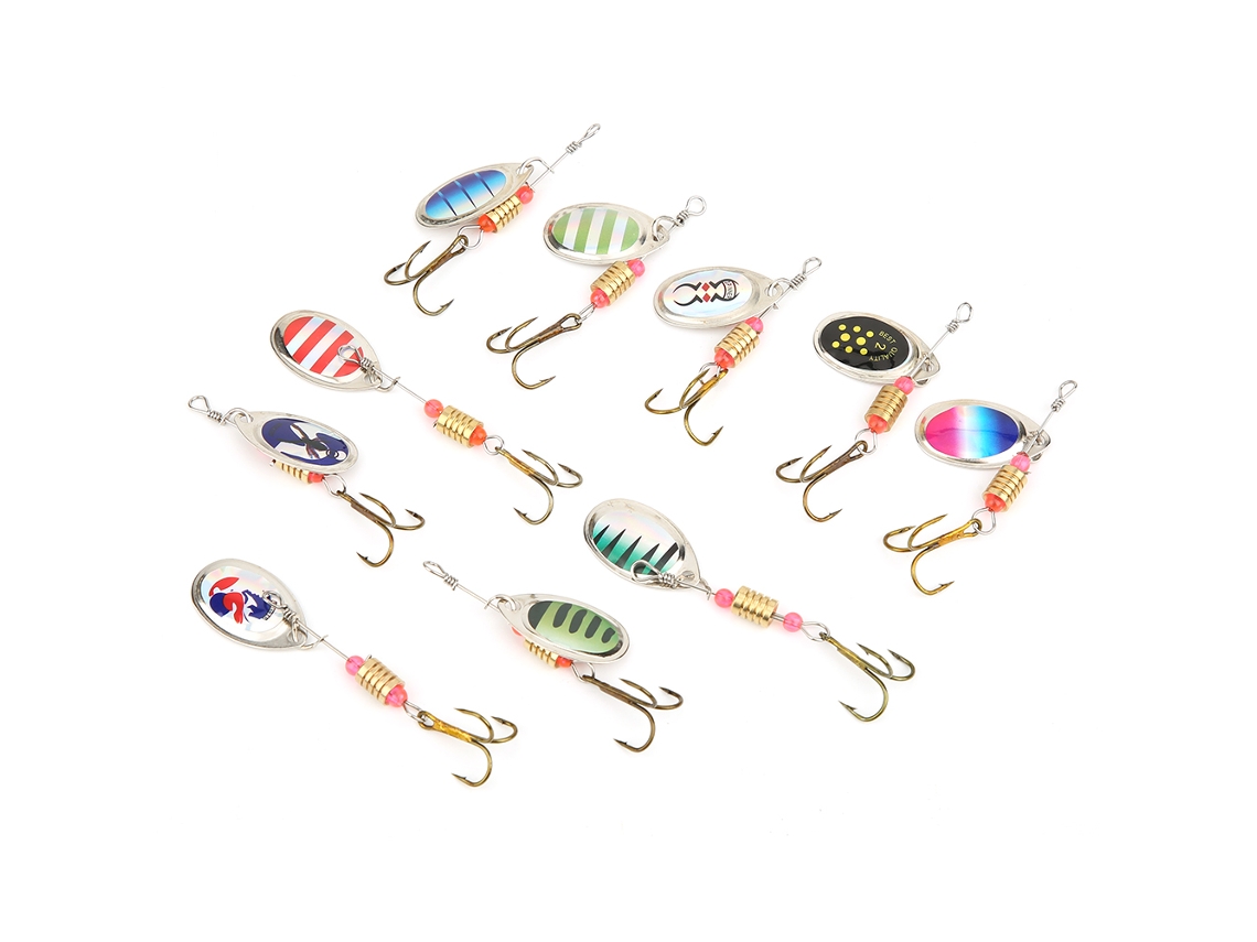 Isca Artificial de Peixe com Lantejoulas Rotativas