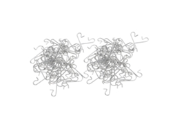 Laxiscreed Ganchos De Metal Em Forma De S Para Fixar Pequenos Itens, Pack Com 100 Unidades