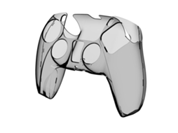 Capa Czhhmart Protectora Ultrafina Para Ps5, Transparente, Em Pvc, Para Comando E Gamepad Da Ps5.preto
