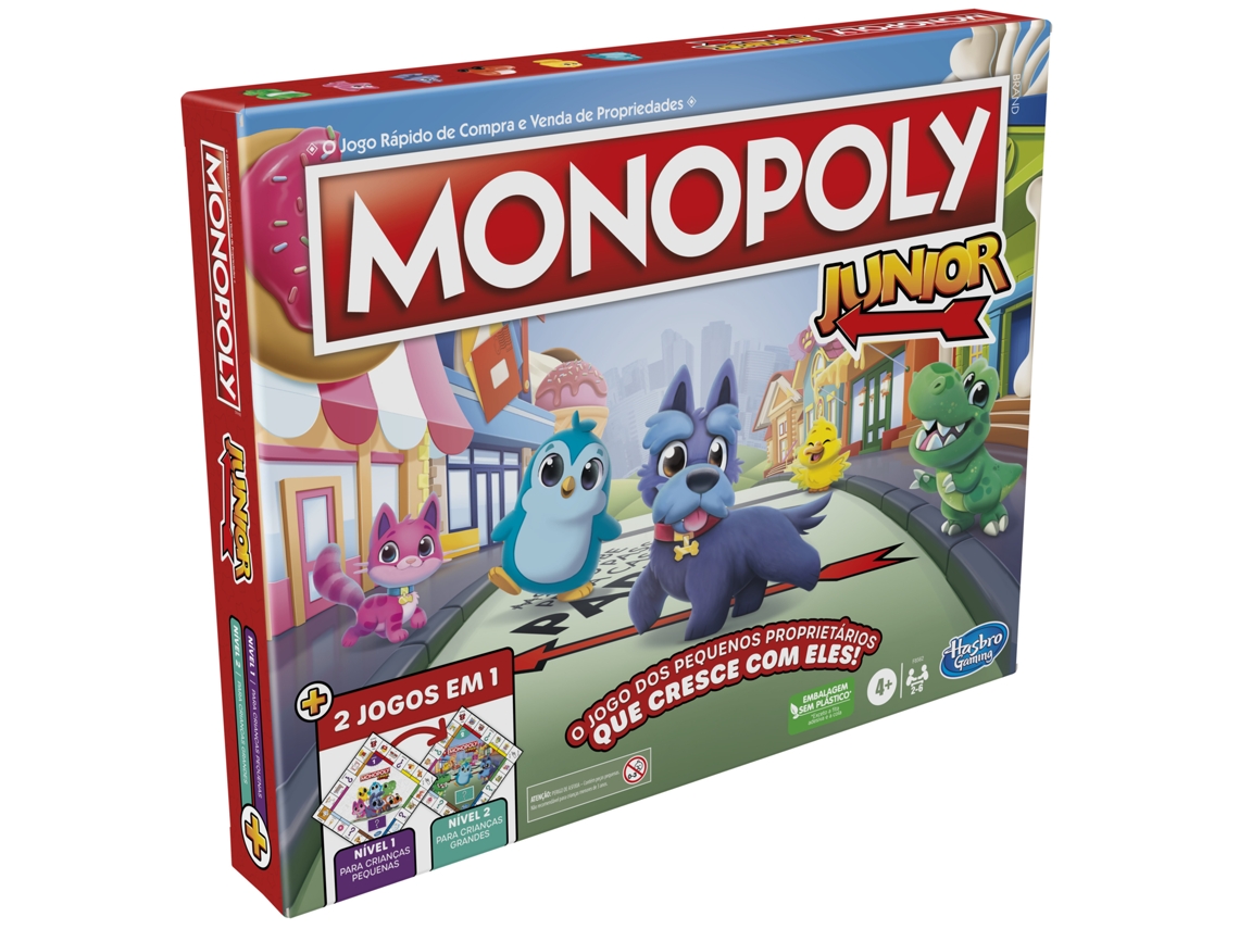 Jogo de Tabuleiro MONOPOLY Junior (Idade Mínima Recomendada: 4