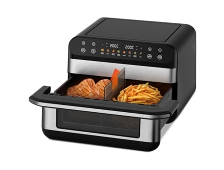 Fritadeira sem Óleo ADORMII DualTaste Chef Plus 10L (Preto e Prateado - 8 Programas)