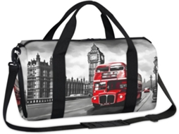 Bolsa Paisagem Londrina 45x21x23cm Tecido Poliést. S/MARCA