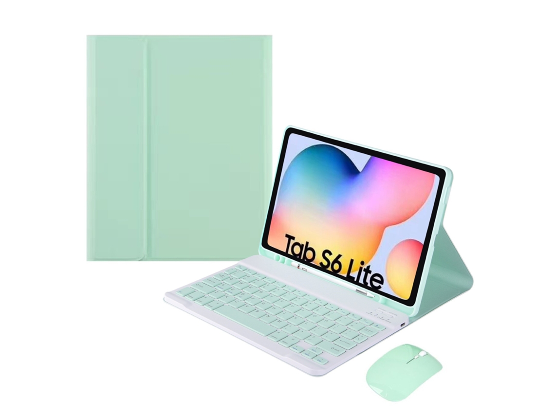 Lurelia Capa Com Teclado Bluetooth Para Samsung Tab S6 Lite 10.4 Com Suporte Para Caneta