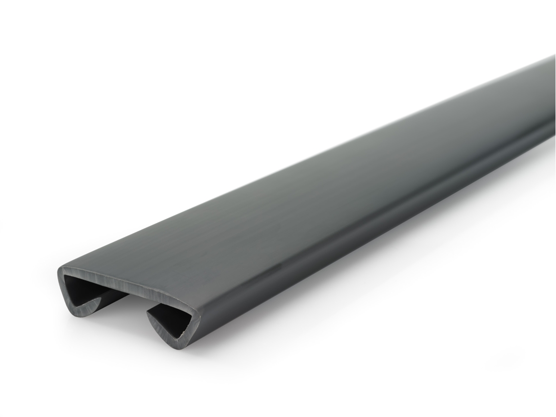 Corrimão Quest Pvc Standard 40x8 Mm, Cinzento Escuro, 25 M