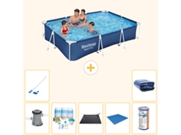 Bestway Piscina Bestway Steel Pro Retangular - 300x201x66 Cm - 8-peças S21569
