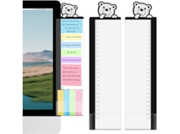 Conjunto De 2 Quadros De Notas Multifuncionais Para Computador, 30x8cm, Formato De Coração, Para Diy, Escritório E Casa