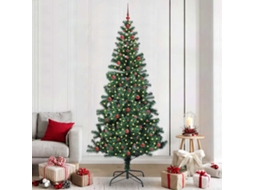 Vidaxl Árvore De Natal Artificial Pré-iluminada Verde 240 Cm