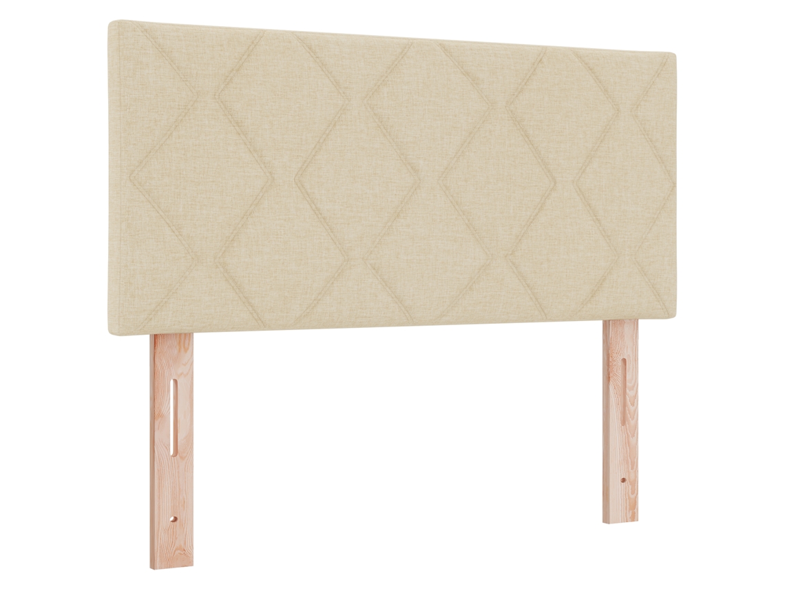 Conjunto 1 Cabeceira Estofada Vidaxl Cinzento-claro Tecido (100 Cm)