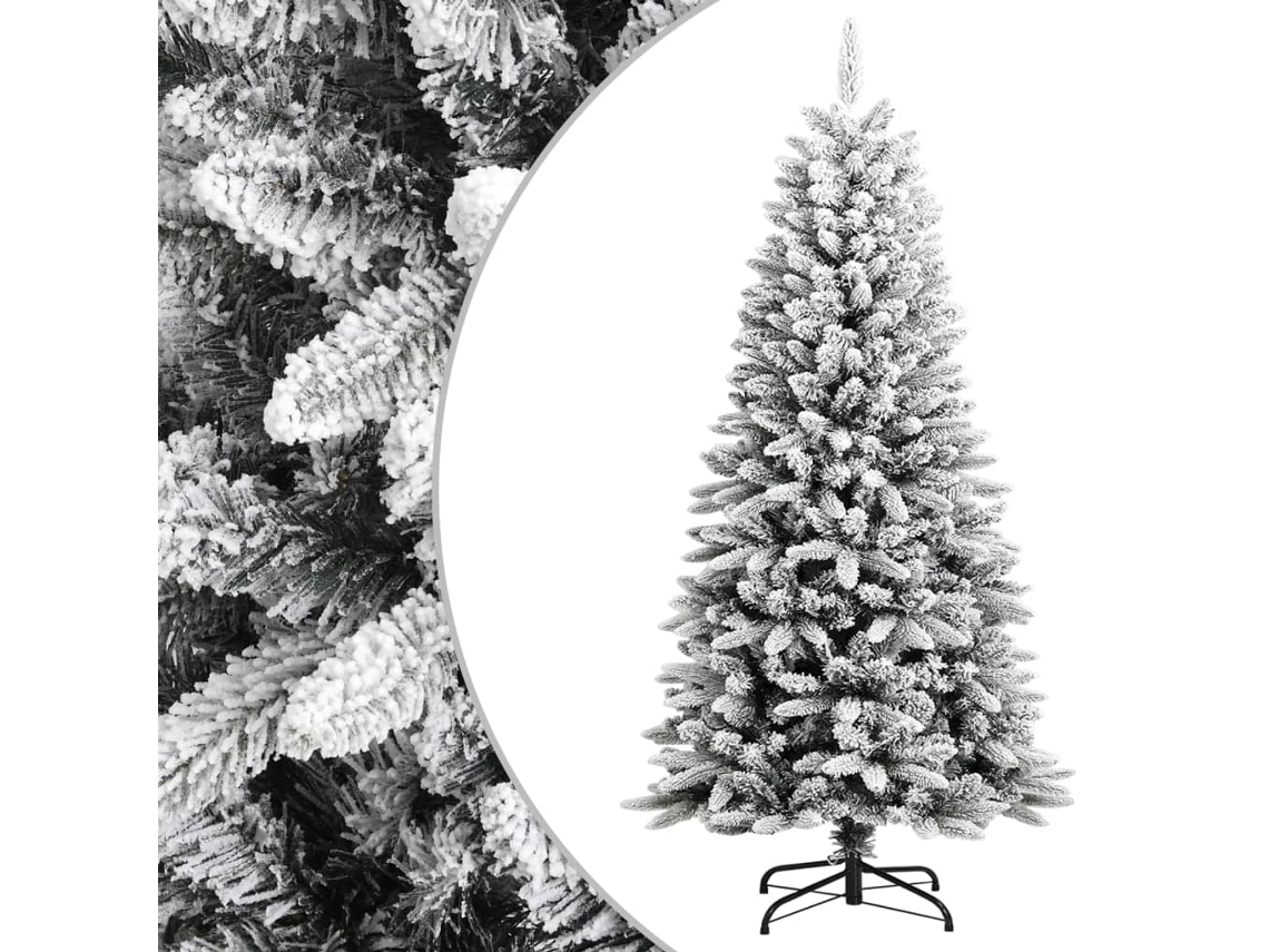 Árvore De Natal Artificial Com Neve Pvc & Pe VIDAXL (Verde - 120 cm) |  