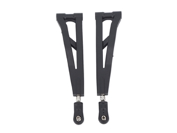 2 Pcs Braço Superior De Suspensão Dianteiro De Aço-plástico Para Carro Rc Zd Racing 9021 08423 1/8 Preto