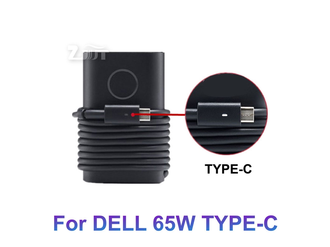 Adaptador De Energia Ca Usb C Tipo C De 65 W, 20 V E 3,25 A Para Laptop Dell Xps12 Xps13 9350 9250 9360 7370 Ha65nm170 La65nm170 Slowmoose