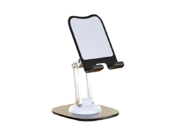 Suporte de Mesa Celular com Rotação 360° em Metal, Multiuso, Durável, Acessórios AQUAFORGE