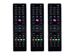 3 Controles Remotos De Substituição Rc4875 Compatíveis Com Tv Led Jvc Telefunken Te32182b301c10
