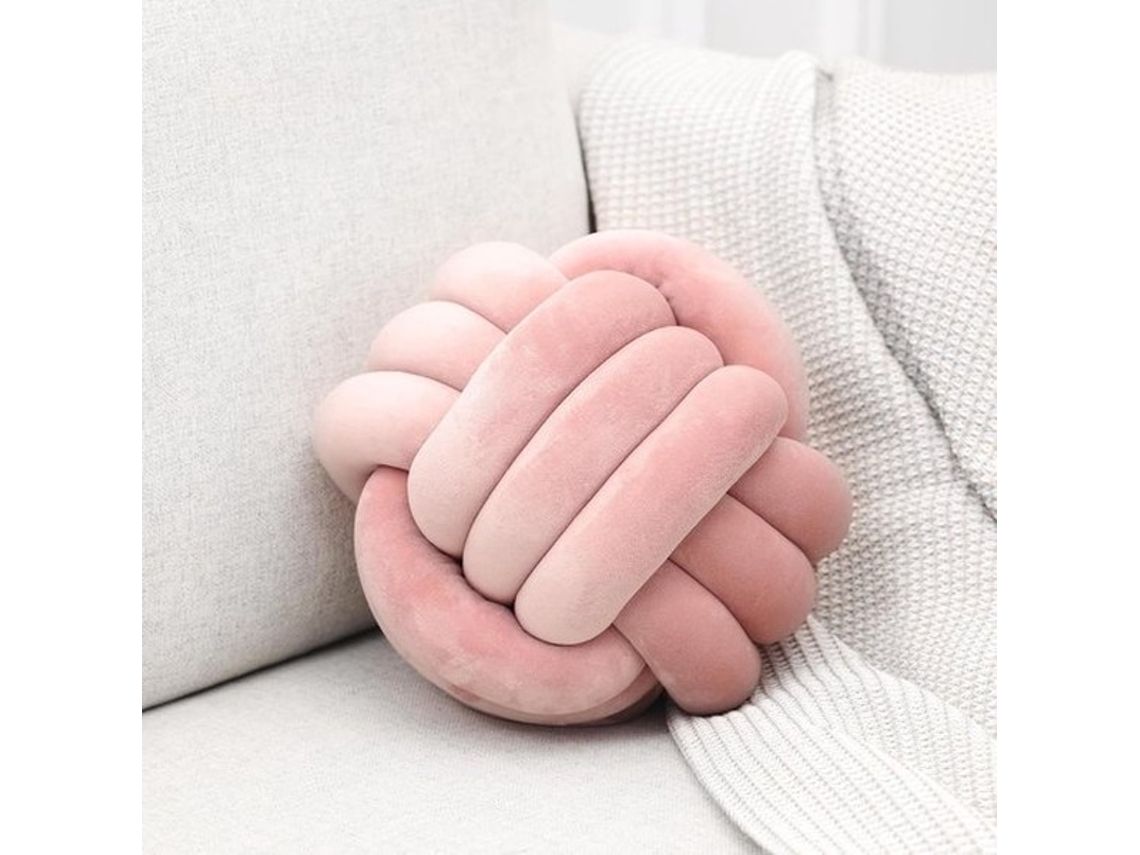 Escolha Segura - Coquinha Rosa - Decoração - Cesto Redondo - Pluma - Decoração De Sala - Pano De Veludo Suave - Feito À Mão - Cesto De Decoração