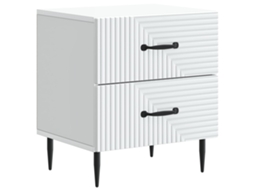 Maison Exclusive - Armário De Cabeceira Com Gaveta Branco 43 X 34,5 X 47,5 Cm