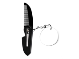 Pente De Bolso Dobrável Multifuncional Com Espelho Pequeno, Antiestático, Para Aparar Barba E Bigode. Jinyubo Store