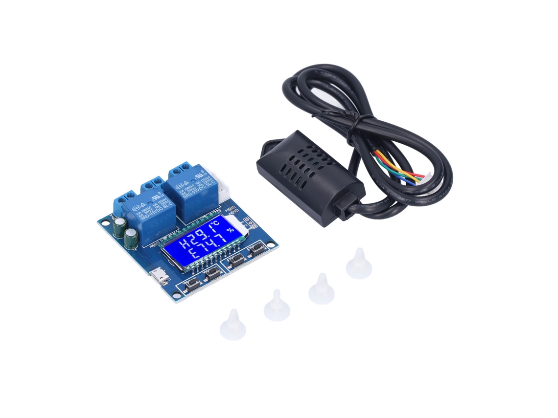 Laxiscreed Módulo De Controle De Humidade E Temperatura Com Display Digital E Saídas Duo De Relés