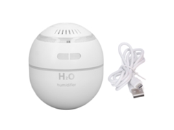 Umidificador de Ar Usb Portátil 120ml Aromaterapia 2 Níveis Diffuser Silencioso Branco 5v/1a | S/MARCA