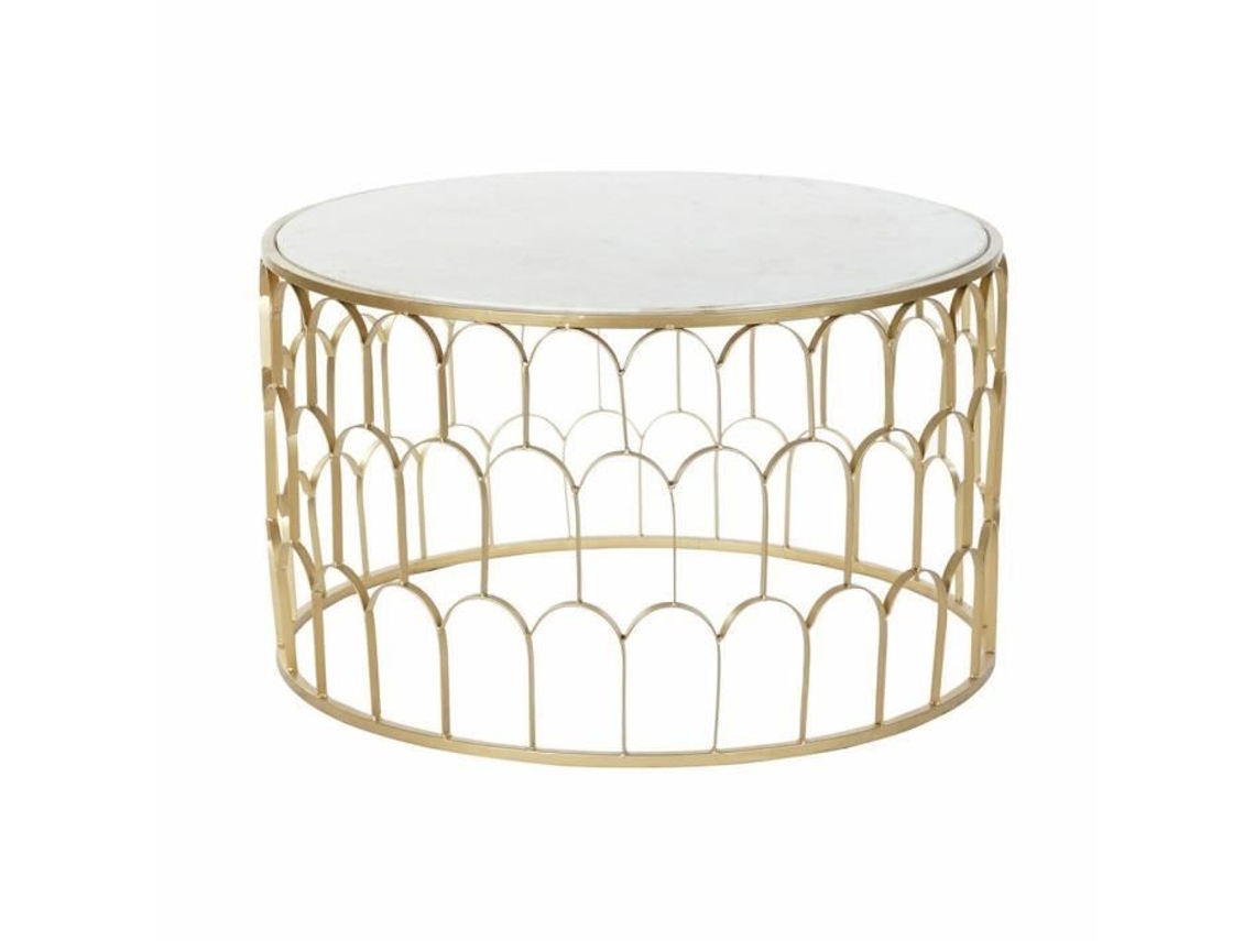Mesa de Apoio Dkd Home Decor Mármore Ferro 87 X 87 X 51.5 Cm