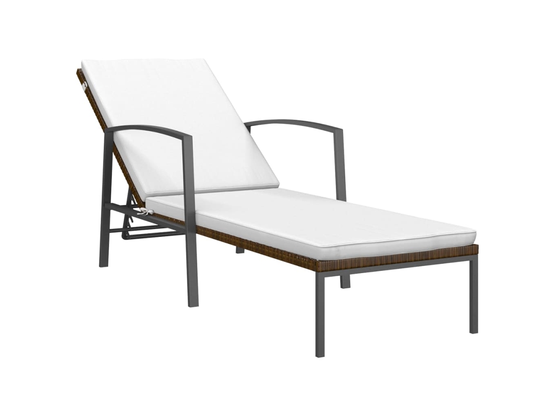 Sun Lounger, Sun Loungers Vidaxl Marrom Rattan / Vime (n/a)