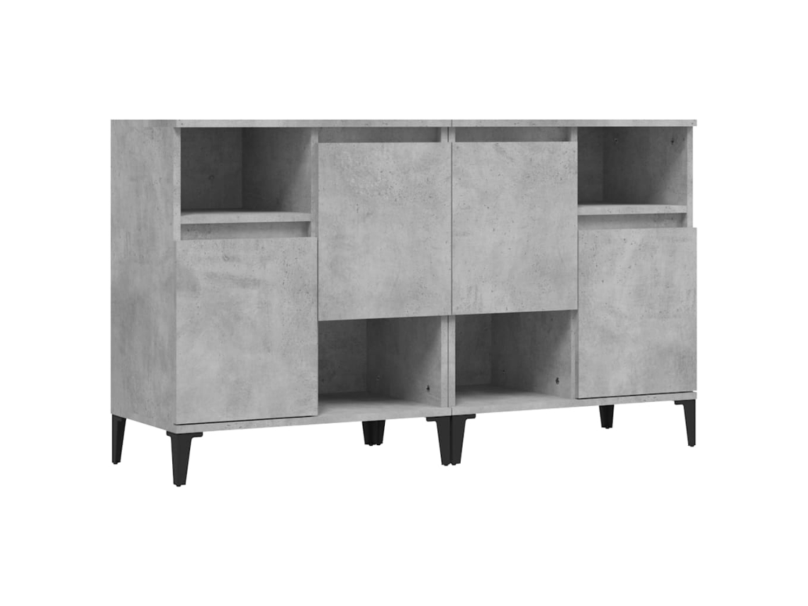 Sideboard, Sideboards Vidaxl Cinzeto Madeira Processada (n/a)