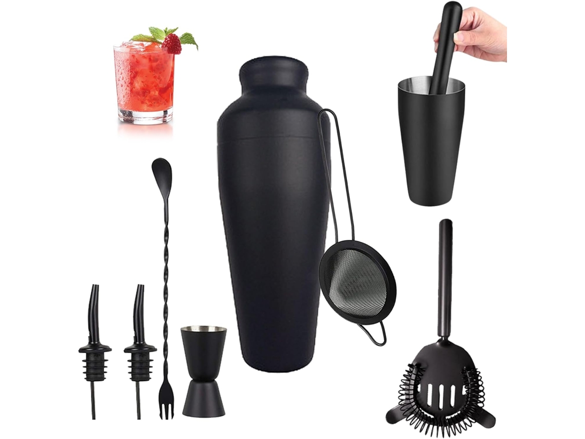 Kit de Barman para Coquet Is e Bebidas Mistas Colher Mistura em a o Inoxid Vel Acess Rios Bar Coqueteleira Preparar Casa VAYOTOY