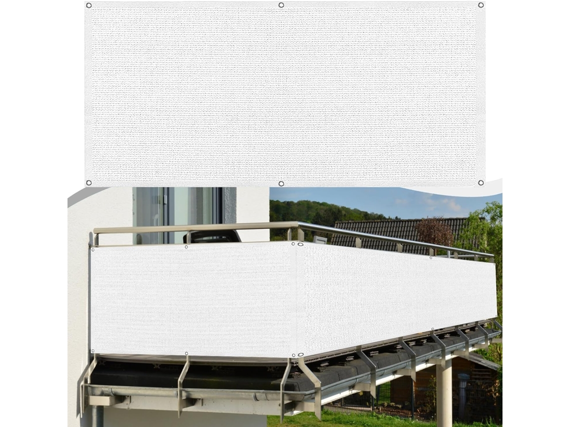 Tela De Privacidade, Guojun, 50 X 100 Cm, Material Alta Qualidade, Resistente Aos Raios Uv, Para Varanda