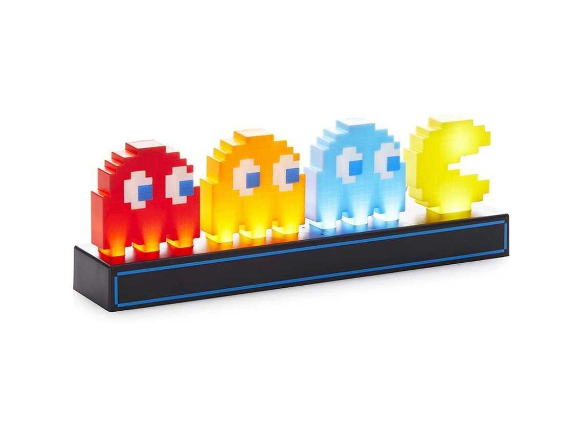 Lâmpada colecionável NOVA LINE Pac Man e fantasmas, luz de mesa LED retrô 80s