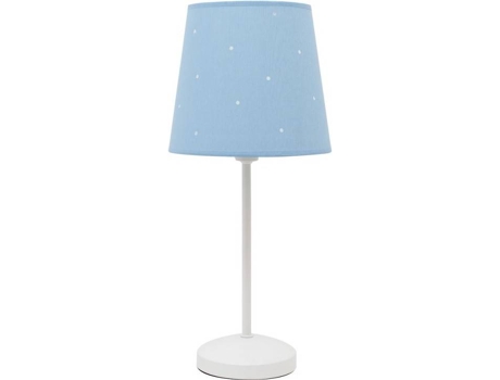 Candeeiro de Mesa  Consciencia (Azul Claro - E14 - Máx. 40W - Metal - Tecido)