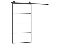 Sliding Door, Sliding Doors Vidaxl Preto Vidro (102.5 X 205 Cm)