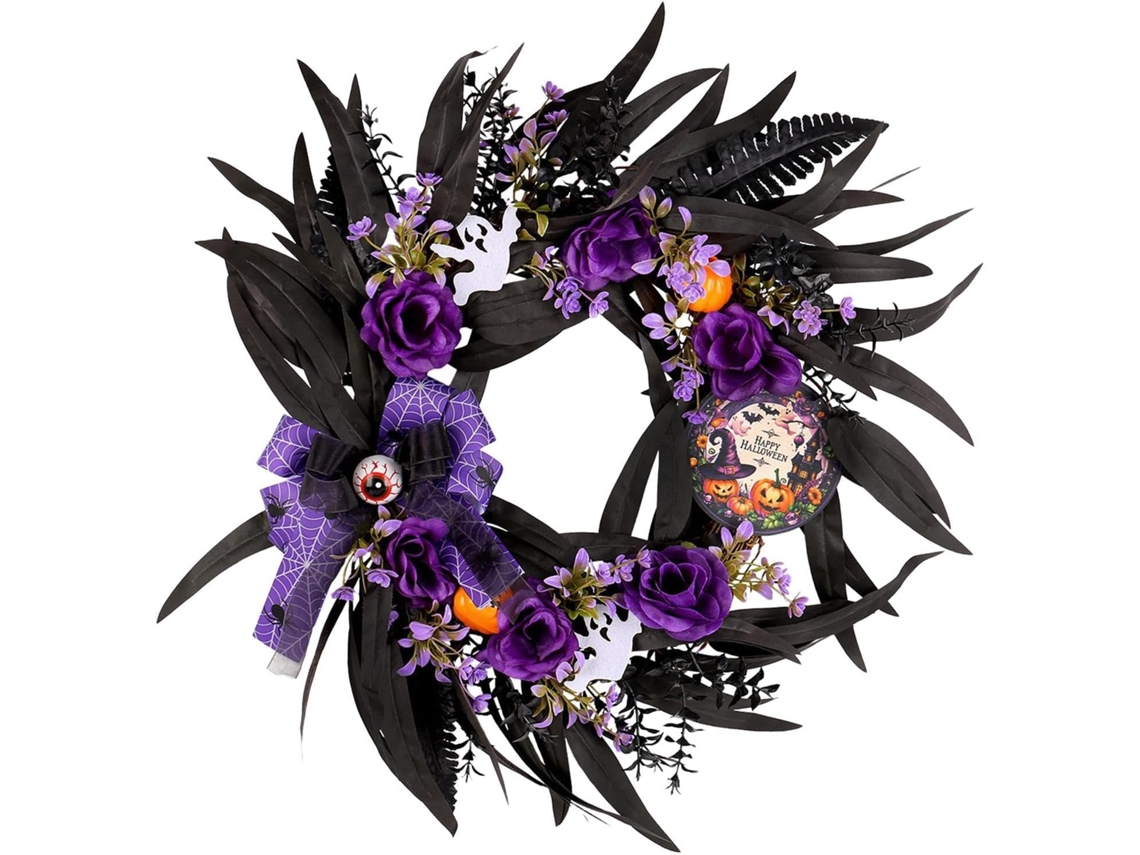 Guirlanda De Halloween, Decoração Assustadora Para Porta | Porta Da Frente E