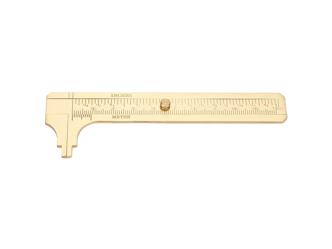 Paquímetro Vernier de Latão Portátil 100mm