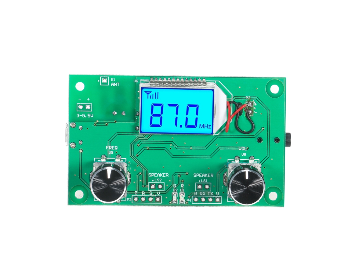 Módulo Receptor Rádio Fm Digital Lcd Sem Fio