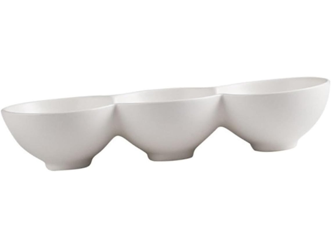 Tigela Redonda De Cerâmica Para Frutas E Saladas, Mini Recipiente De Branca Armazenamento