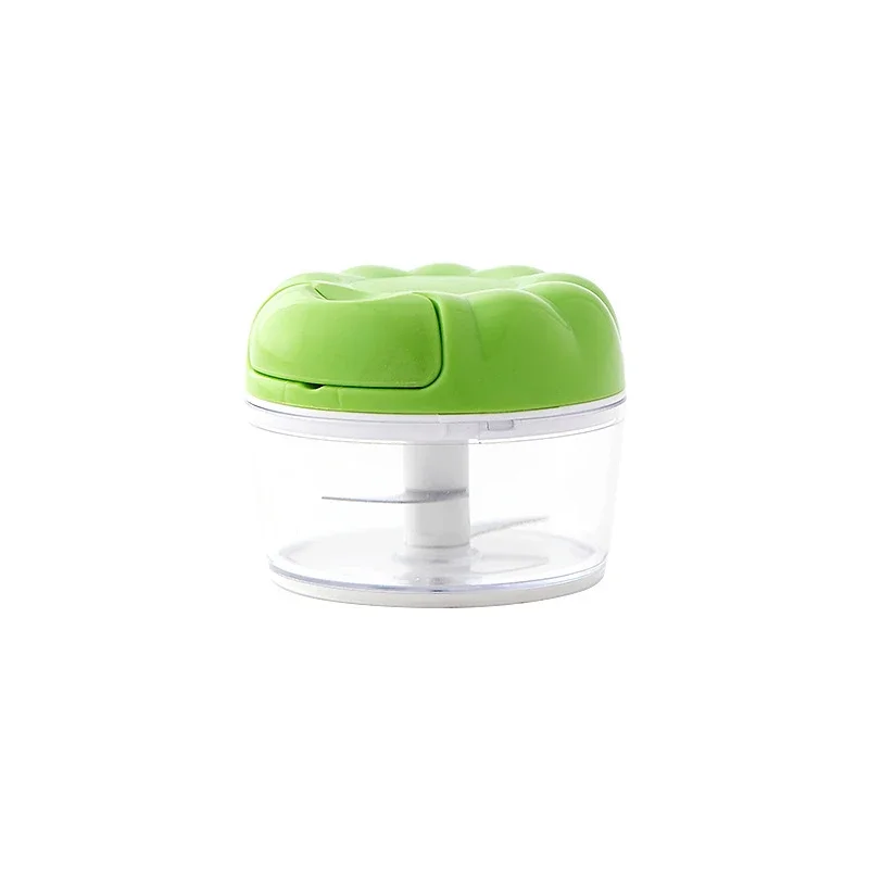 Mini Espremedor de Alho Manual, Moedor Multifuncional de Legumes e Carnes, Feito de Aço Inoxidável Pp MDUG (verde)