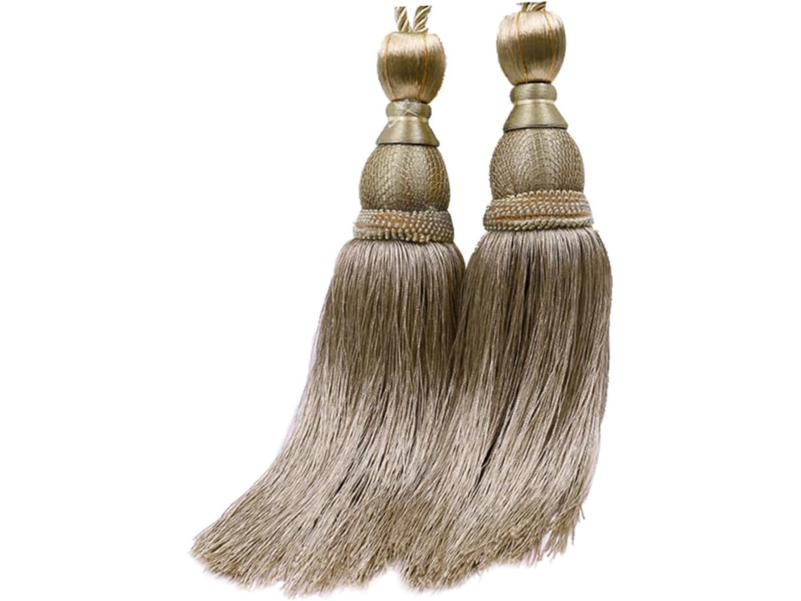 Conjunto De 2 Prendedores De Cortina Com Borlas