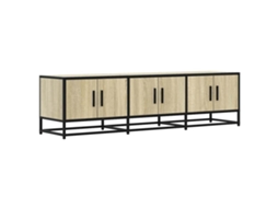 Tv Cabinet, Tv Cabinets Vidaxl Marrom Madeira Processada (n/a)