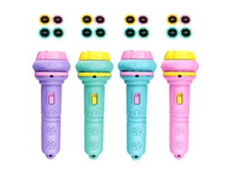Lanterna Projetora Slide 4pcs Brinquedo Educativo Luz Noturna Para Crianças Meninos Meninas