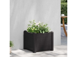 Vidaxl Canteiro Elevado Para Jardim Pp 43x43x35 Cm Antracite