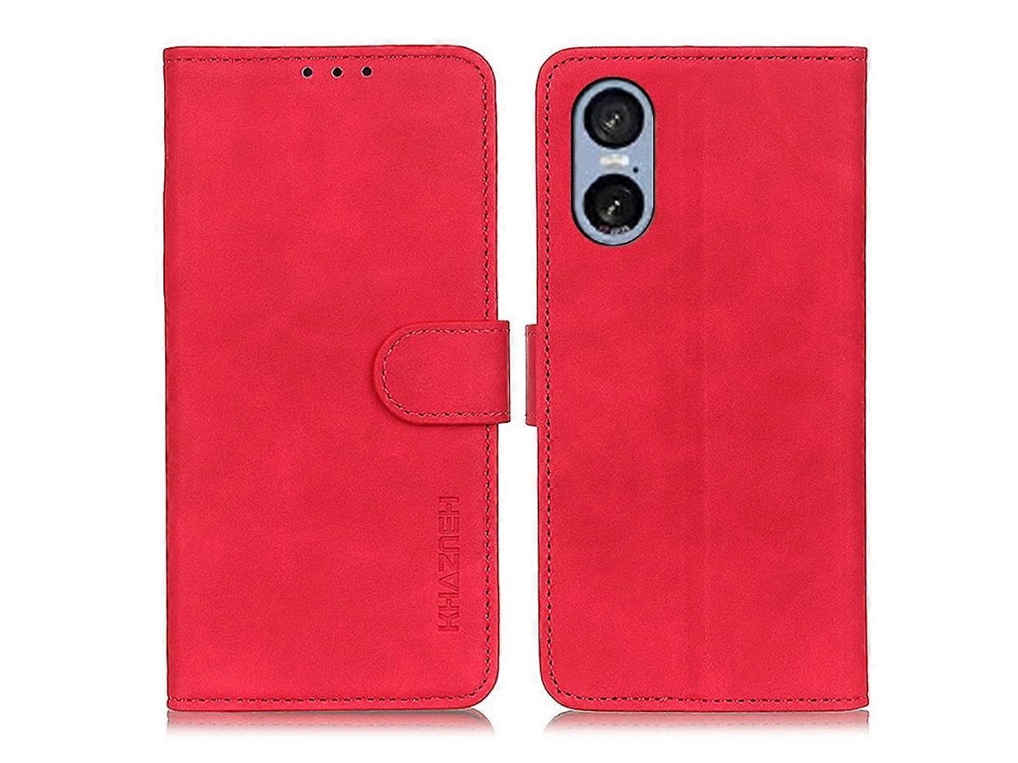 Capa De Couro Com Flip Horizontal E Textura Retrô Khazneh Para Sony Xperia 5 Vi