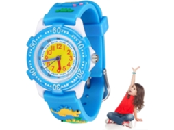 Relógio Infantil para Meninas com Pulseira de Silicone 3d, Pulso Desenho Animado, Ba Nda Brinqued GOKOCO