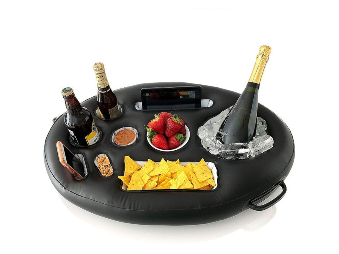 Bandeja Inflável De Pvc Para Bar De Gelo, Suporte Inflável Para Bebidas, Ideal Para Festas, 71x50cm, Da Debuns