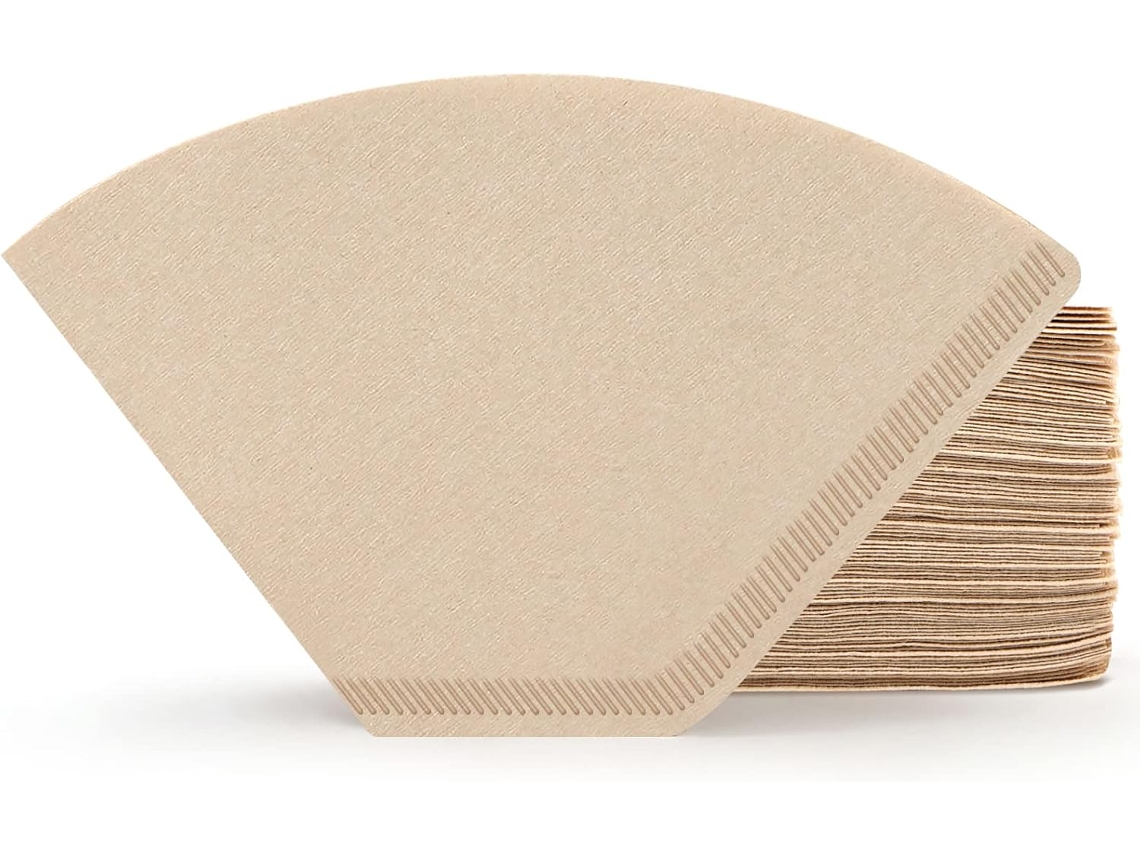 Filtro De Café Wxsp Nº 1, Pacote Com 200 Unidades, Tamanho 1-2 Xícaras, Papel Marrom Natural Não Branqueado, Descartável, Para Coador Coado.