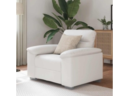 Vidaxl Poltrona 100x81x84 Cm Couro Artificial Branco