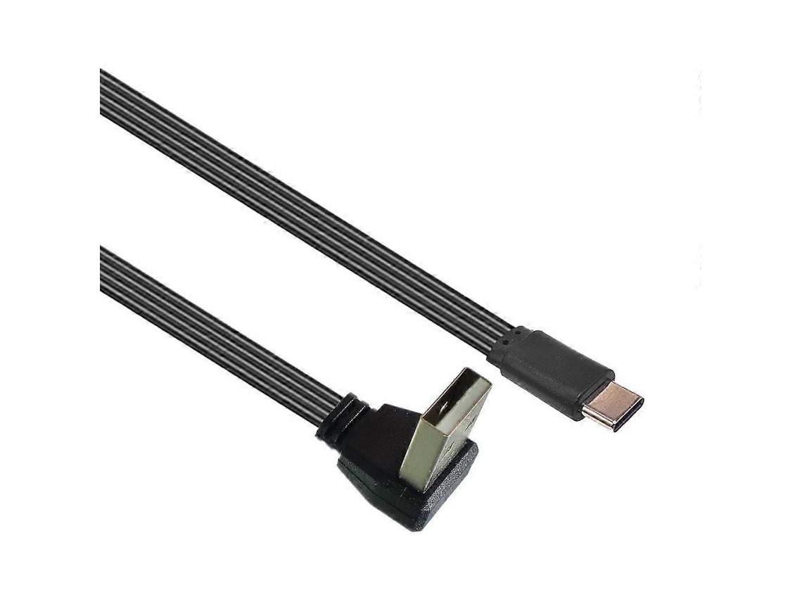 Cabo De Dados Usb 2.0 Para Tipo C Com Ângulo De 90 Graus Para Celulares E Laptops Perfeito Para 1m Brilvibera