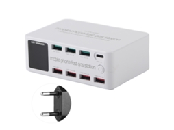 Suporte de Tomada Inteligente LAXISCREED 8 em 1 Usb