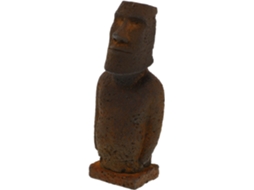 Estátua Moai para Aquários: Figura de Pedra Moai Feita À Mão como Decoração para Aquários, Bonsai e Arte Exclusiva para CHABERLU