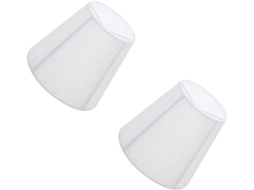 Conjunto de 2 Peças de Luminárias Pendentes Criativas em Tecido com Clipe para Lâmpada, Lustre e Arandela. SFUSHOS